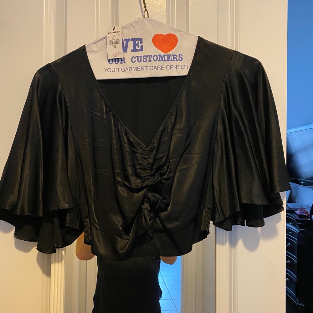 Silk crop top